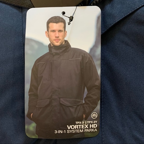 Stormtech Navy Men's Vortex HD 3-In-1 System Parka - TPX-3 New With Tags Medium - Picture 11 of 12
